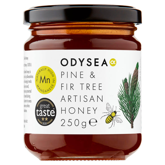 Odysea Greek Pine & Fir Tree Raw Honey 250g Honey Sainsburys   