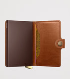 Secrid embossed lines leather miniwallet, imported from the UK