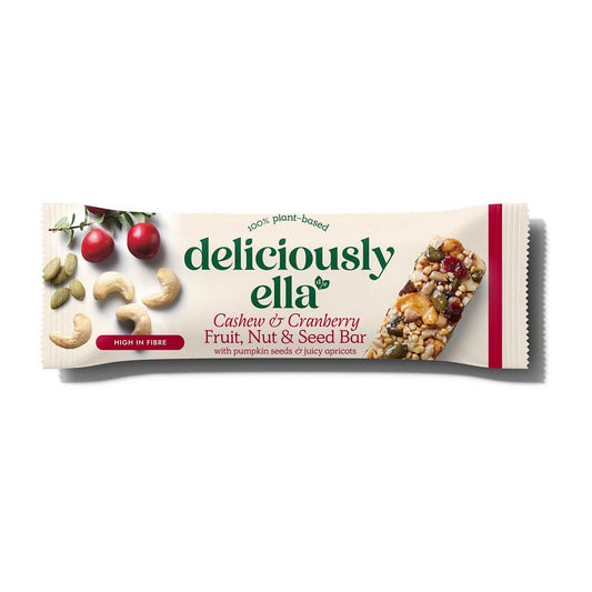Deliciously Ella Cashew and Cranberry, Fruit, Nut and Seed Bar - 40g GOODS Boots   