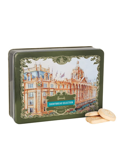 Harrods Indulgent Buttery Shortbread Biscuits in Luxury Tin for Afternoon Tea- Buy online at McGrocer