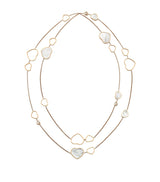 Harrods Chopard Rose Gold and Diamond Happy Hearts Sautoir Necklace- Buy online at McGrocer