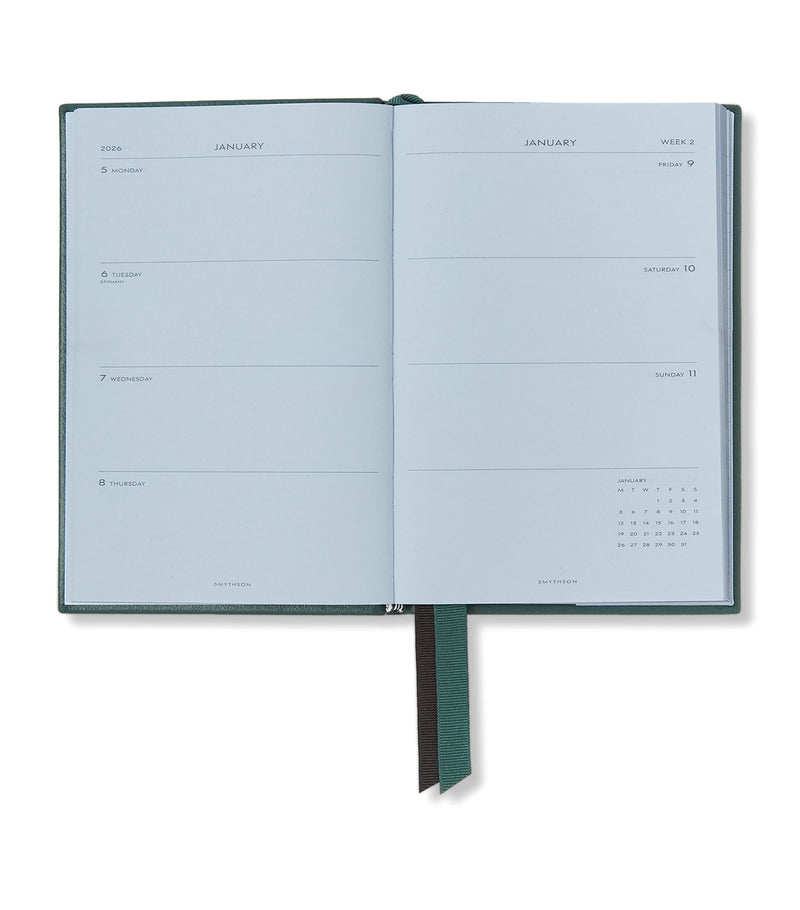 Smythson Grained Lambskin Chelsea Diary (British brand)