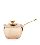 Ruffoni hammered copper saucepan with lid 16cm, UK version
