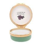 Halcyon Days enamel To Love and Be Loved box 2cm x 4.5cm, imported from the UK