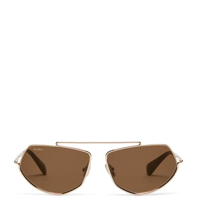 Harrods Max Mara Metal Square Sunglasses- Buy online at McGrocer