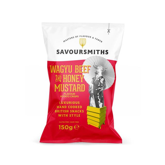 Savoursmiths Wagyu Beef & Honey Mustard Luxury English Potato Crisps 150g - McGrocer
