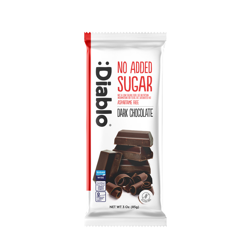 Diablo no added sugar dark chocolate 85g - British product