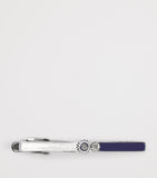 Tateossian gears tie clip brushed silver-tone enamel, UK version