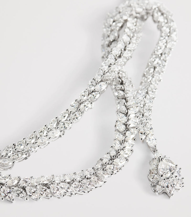 Yeprem Y-Couture white gold diamond choker, imported from the UK