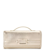 Harrods Roger Vivier Belle Vivier Leather Clutch Bag- Buy online at McGrocer