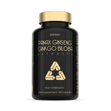 Holland & Barrett SuperSelf Korean Panax Ginseng with Ginkgo Biloba Herbal Supplement 60 Capsules- Buy online at McGrocer