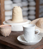 Meissen Swan Service cappuccino cup and saucer, UK version