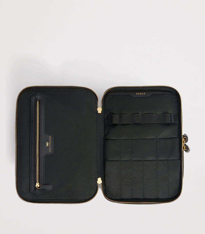 Anya Hindmarch Jacquard Logo Vanity Kit Bag - British product