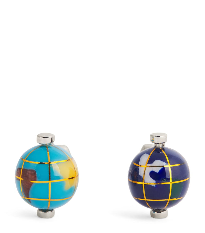 Paul Smith spinning globe cufflinks - British product