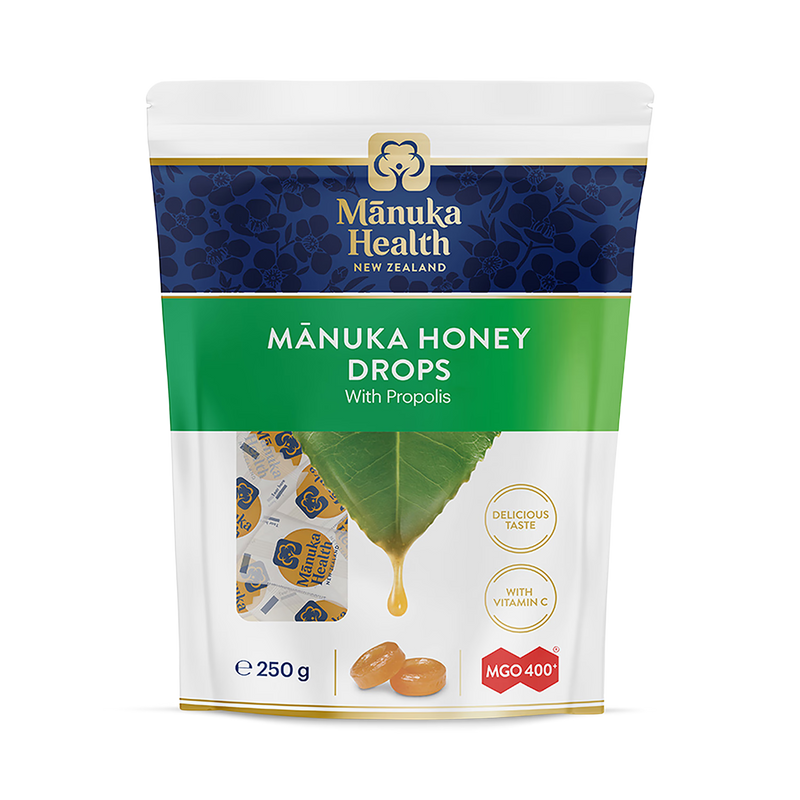 Manuka Health Manuka honey drops MGO 400+ with propolis 250g, imported from the UK