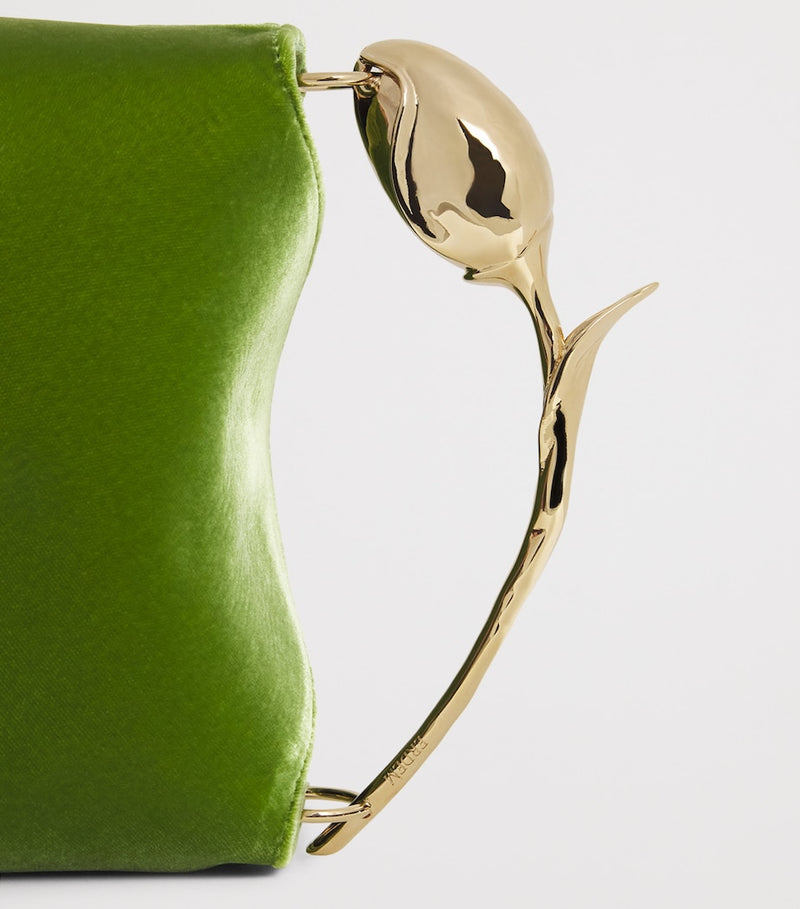 Erdem mini velvet bloom top-handle bag, UK version