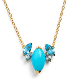 Emily P. Wheeler Batik necklace yellow gold topaz turquoise, UK version