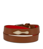 Christian Louboutin Bettina calfskin double wrap bracelet - British product