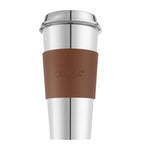 Christofle leather Objets Miroir coffee cup ring, imported from the UK