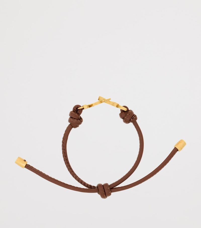 Saint Laurent Cassandre leather bracelet, UK version