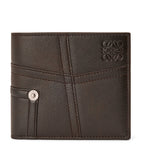 LOEWE calfskin bifold wallet with denim detailing - British product