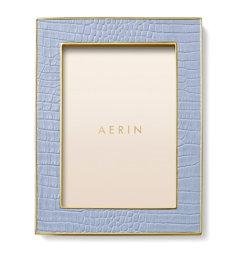 Aerin leather classic photo frame 5'' x 7'' - British product
