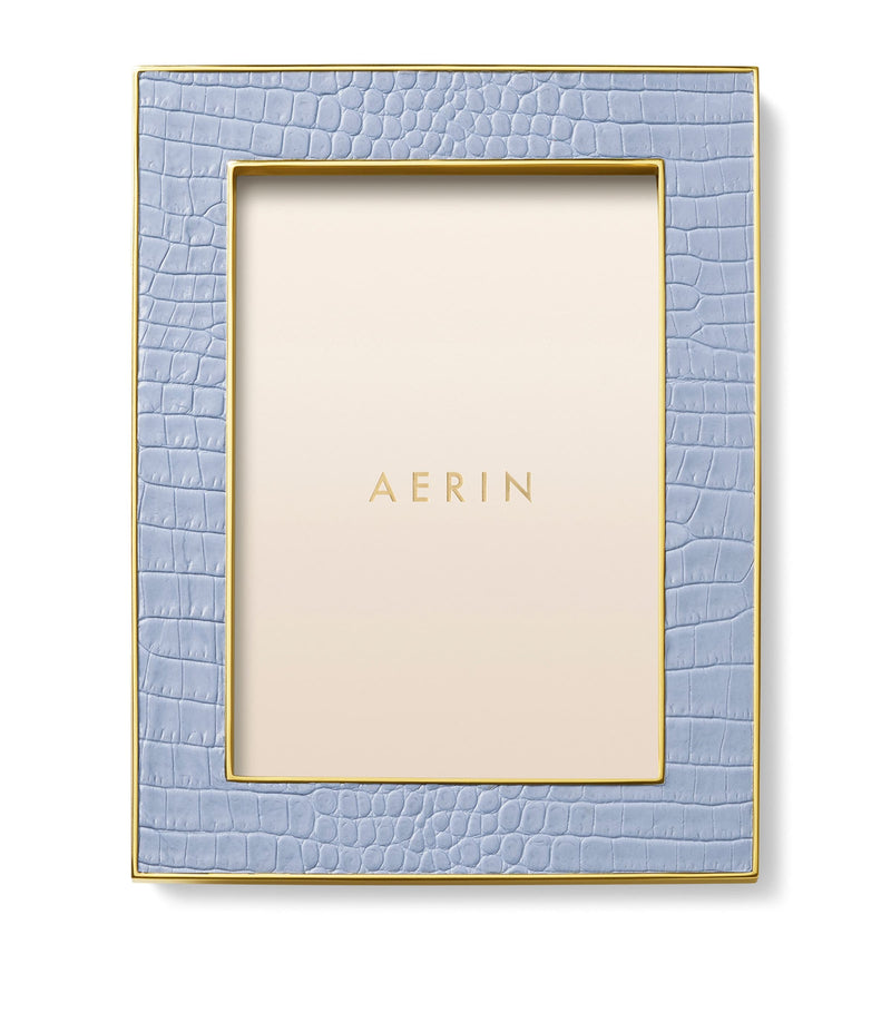 Aerin leather classic photo frame 5'' x 7'' - British product