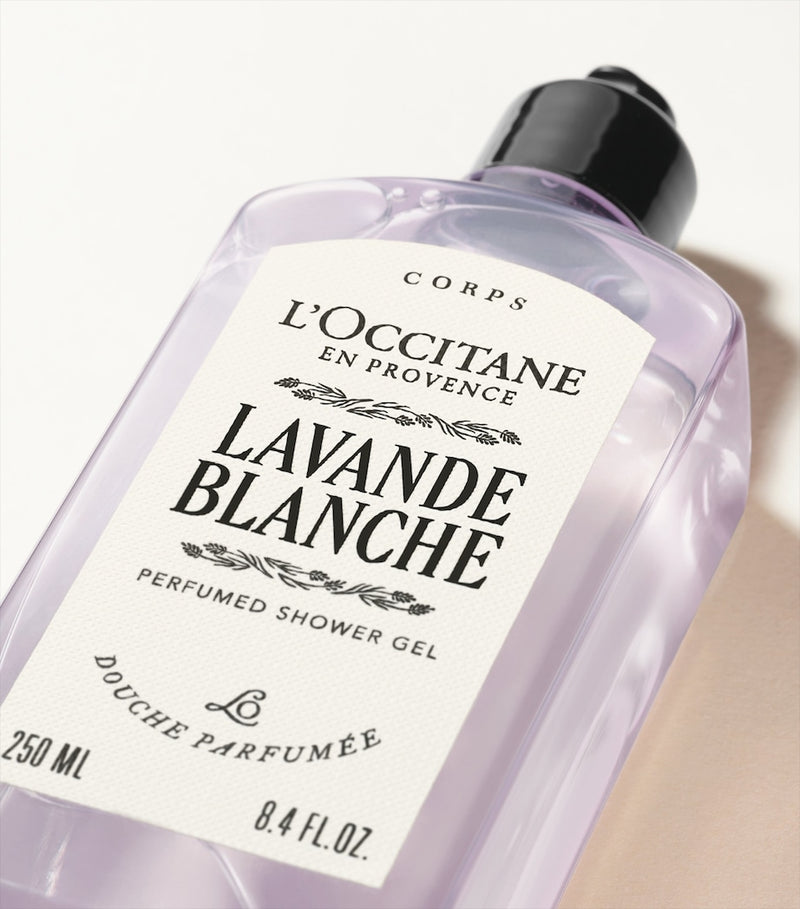 L'Occitane Lavande Blanche shower gel 250ml, UK version