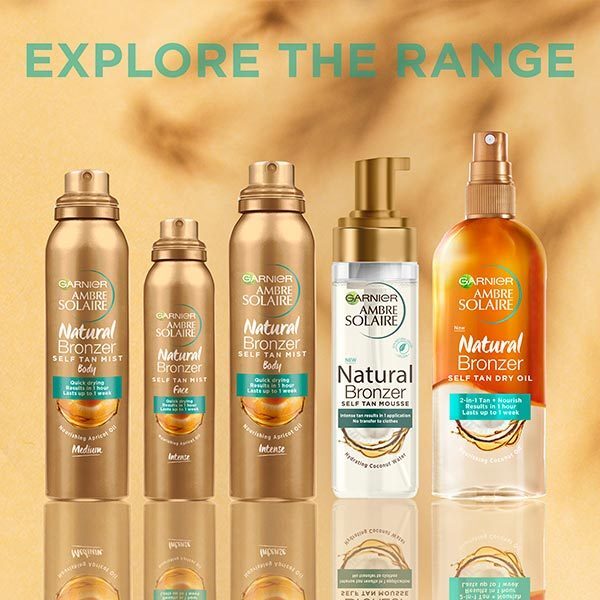 Garnier Ambre Solaire Self Tan Bundle Body and Face Mists, UK version