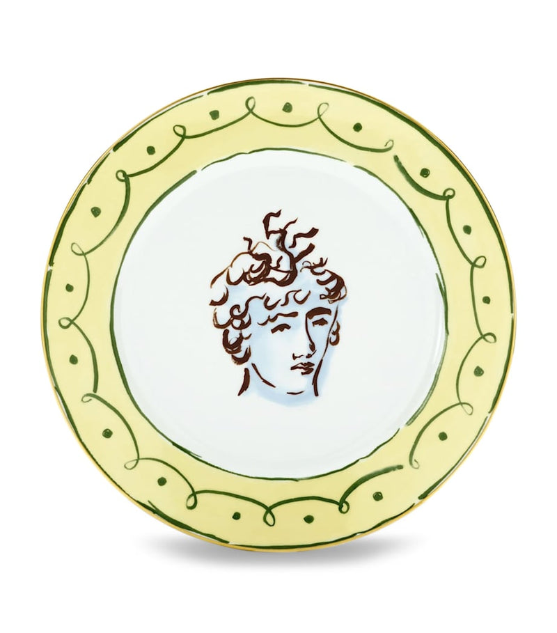 GINORI 1735 Porcelain Il Viaggio di Nettuno Plate 28cm - British product