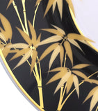 Meissen cappuccino saucer golden bamboo 18cm, imported from the UK