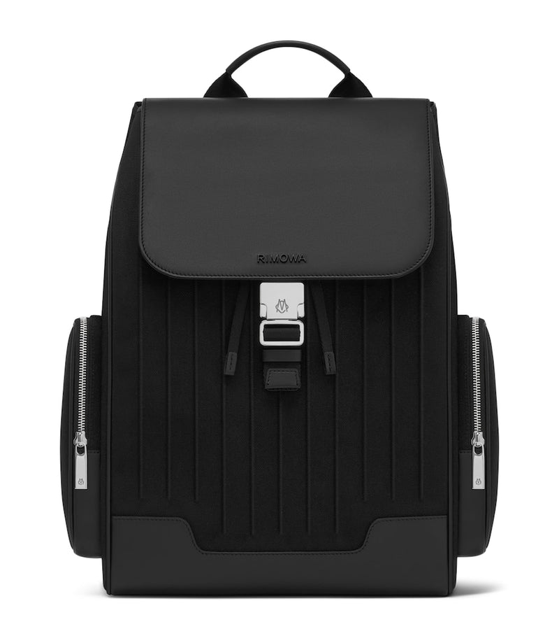 RIMOWA Never Still large flap backpack canvas leather (British brand)
