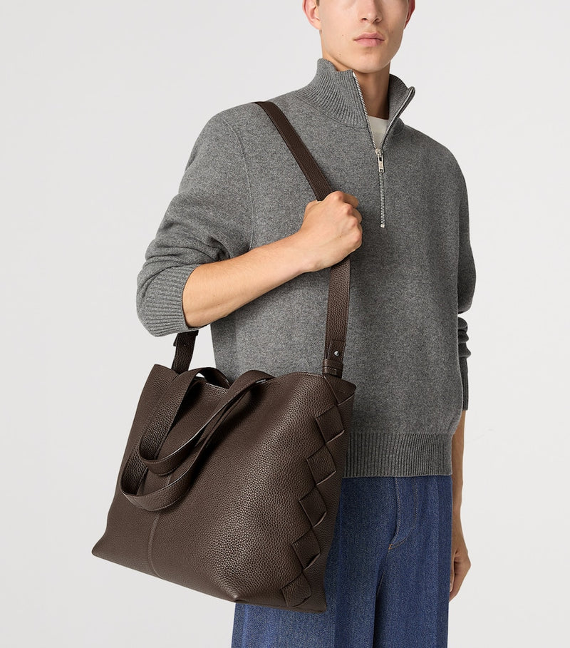 Bottega Veneta large leather Diago tote bag (British brand)