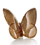 Baccarat crystal ornament Lucky Butterfly diamond gold - British product