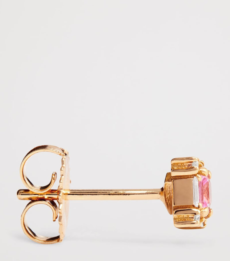 Suzanne Kalan mini princess stud earrings in rose gold - British product