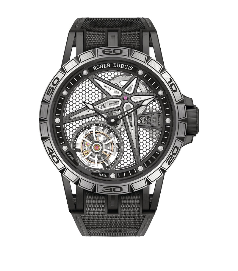 Roger Dubuis Excalibur Spider watch 39mm titanium - British product