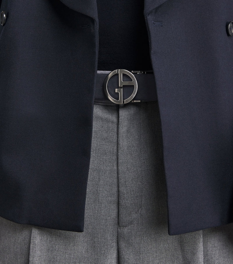 Giorgio Armani suede reversible belt strap 3.5cm (British brand)