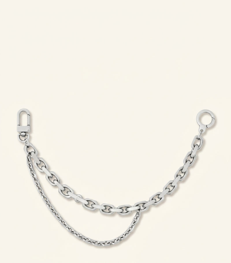 Louis Vuitton label chain belt (British brand)