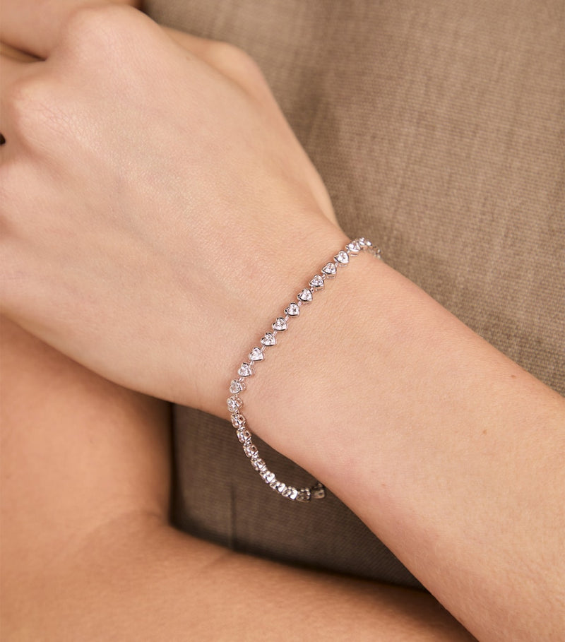 Astrid & Miyu heart tennis bracelet - British product