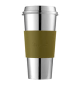 Harrods Christofle Stainless Steel and Leather Objets Miroir Travel Cup (450ml)- Buy online at McGrocer