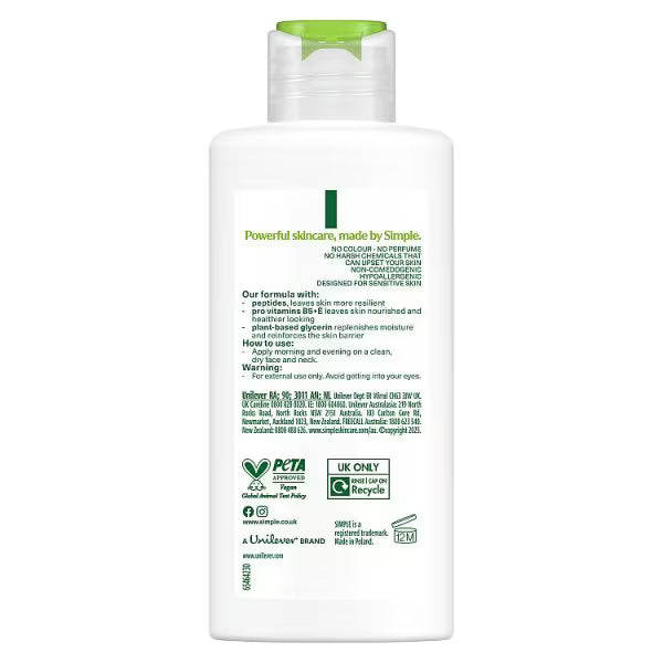 Simple replenishing rich lotion 125 ml (British brand)