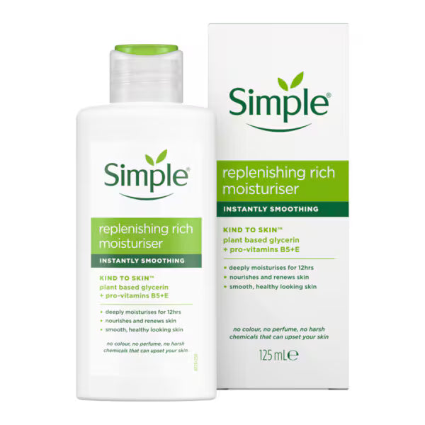 Simple replenishing rich lotion 125 ml (British brand)