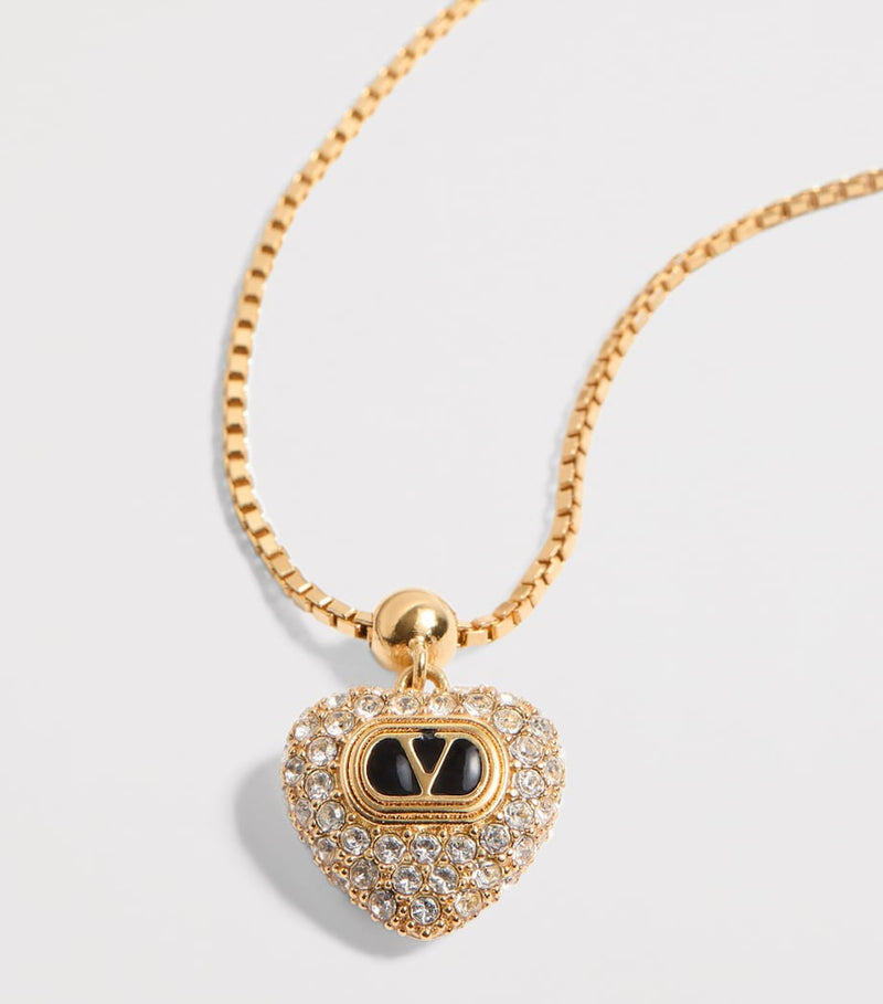 Valentino Garavani bracelet with crystal heart 14cm (British brand)
