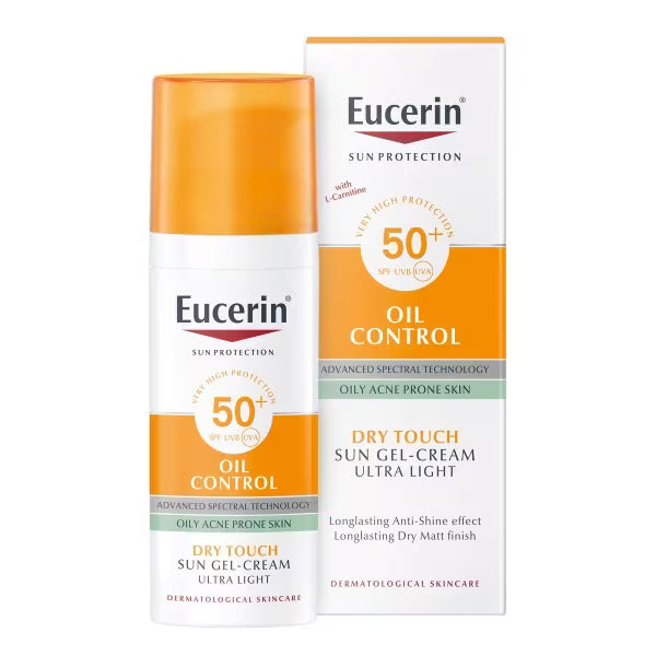 Eucerin Oil Control facial sun cream SPF50+ 50ml - British product