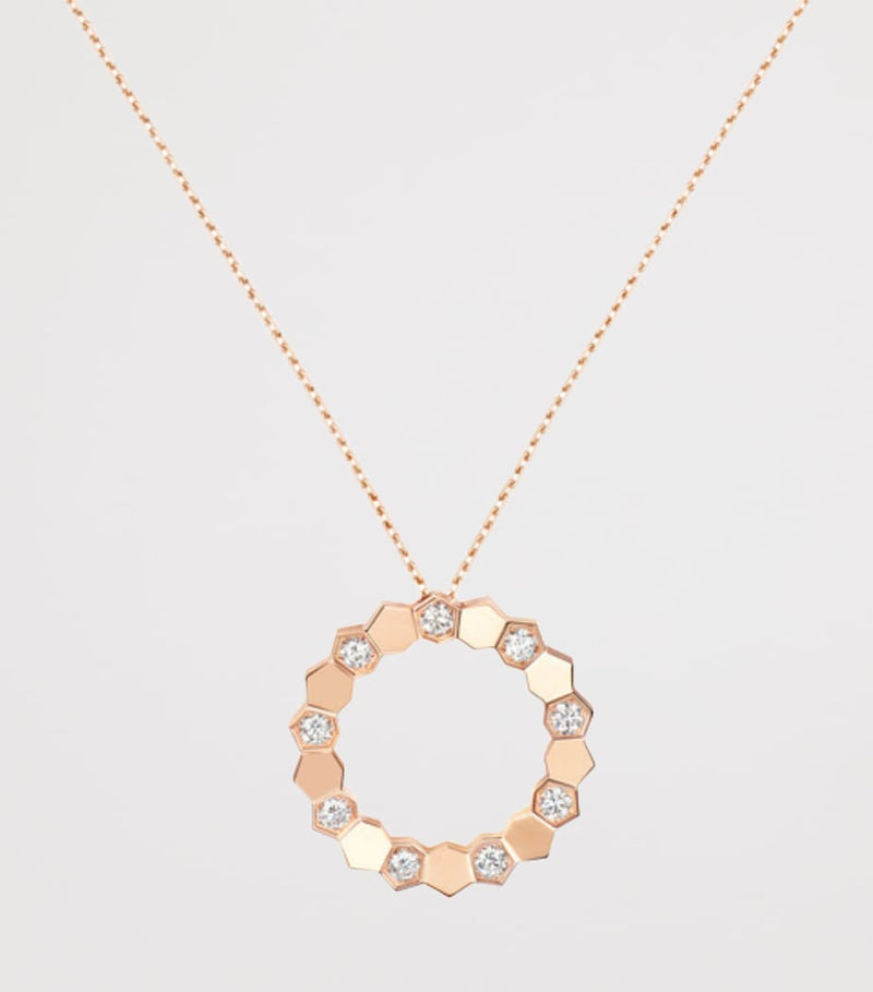 Chaumet Bee de Chaumet rose gold diamond pendant (British brand)