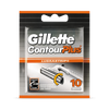 Gillette Contour Plus razor blades 10 refills, imported from the UK