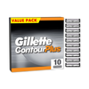 Gillette Contour Plus razor blades 10 refills, imported from the UK