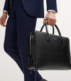 Aspinal of London Mount Street briefcase Saffiano leather (British brand)