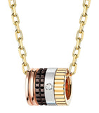 Boucheron Quatre ring pendant mixed gold diamond - British product