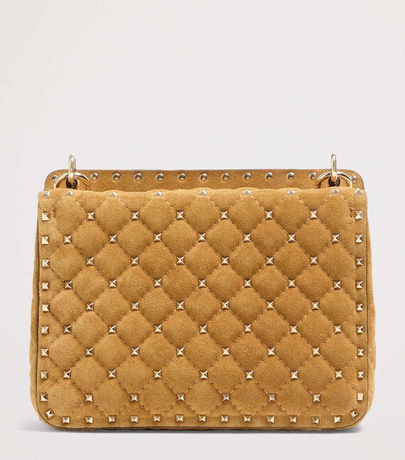 Valentino Garavani Rockstud Spike shoulder bag suede (British brand)
